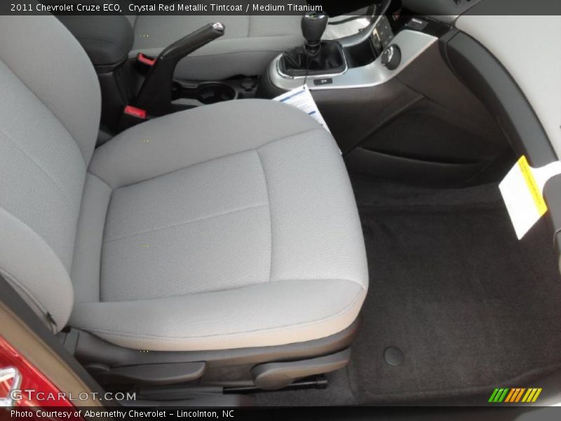 Crystal Red Metallic Tintcoat / Medium Titanium 2011 Chevrolet Cruze ECO