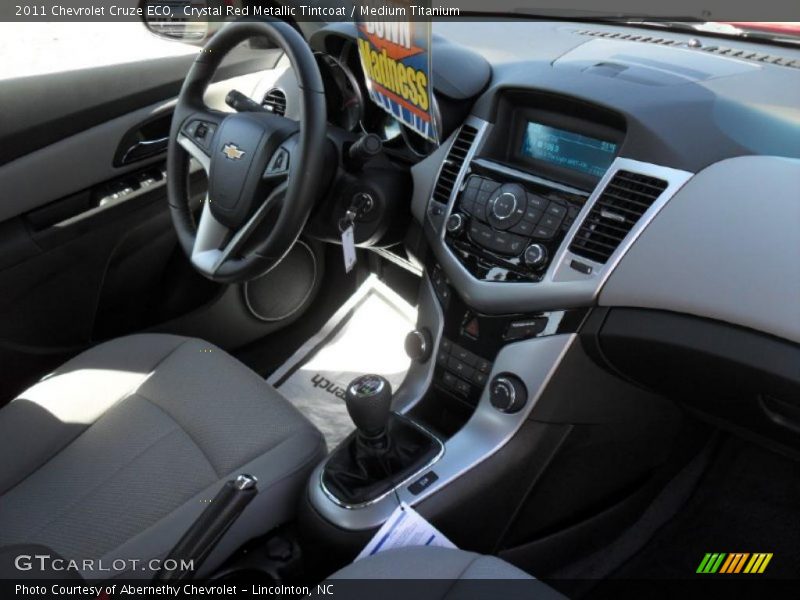 Crystal Red Metallic Tintcoat / Medium Titanium 2011 Chevrolet Cruze ECO