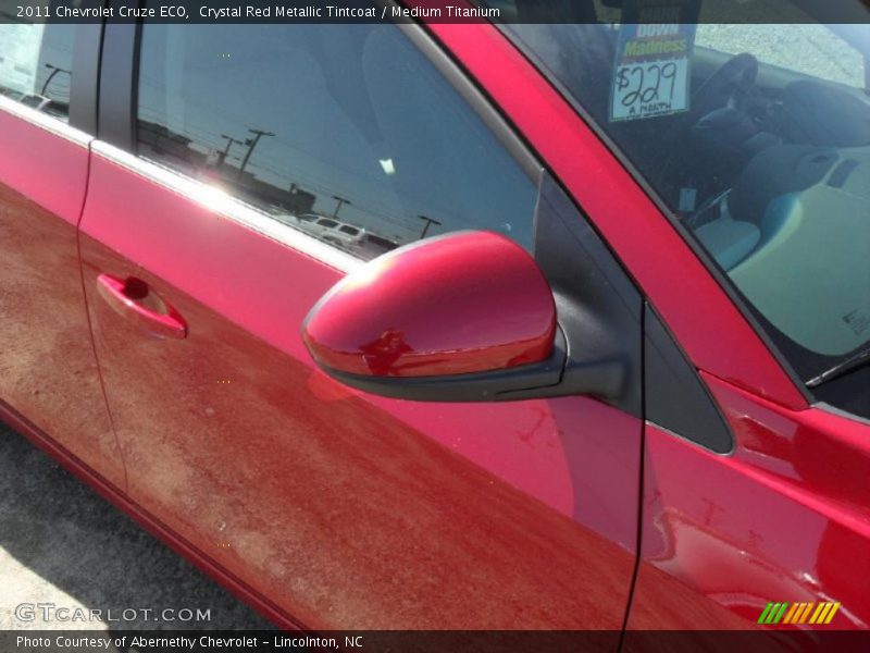 Crystal Red Metallic Tintcoat / Medium Titanium 2011 Chevrolet Cruze ECO