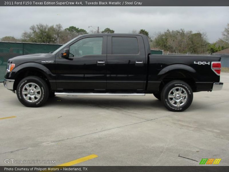 Tuxedo Black Metallic / Steel Gray 2011 Ford F150 Texas Edition SuperCrew 4x4