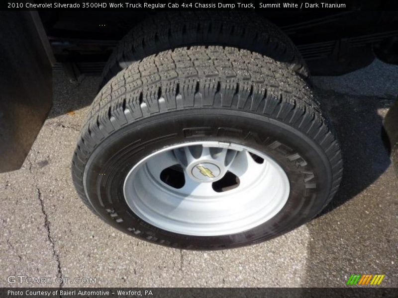 Summit White / Dark Titanium 2010 Chevrolet Silverado 3500HD Work Truck Regular Cab 4x4 Chassis Dump Truck