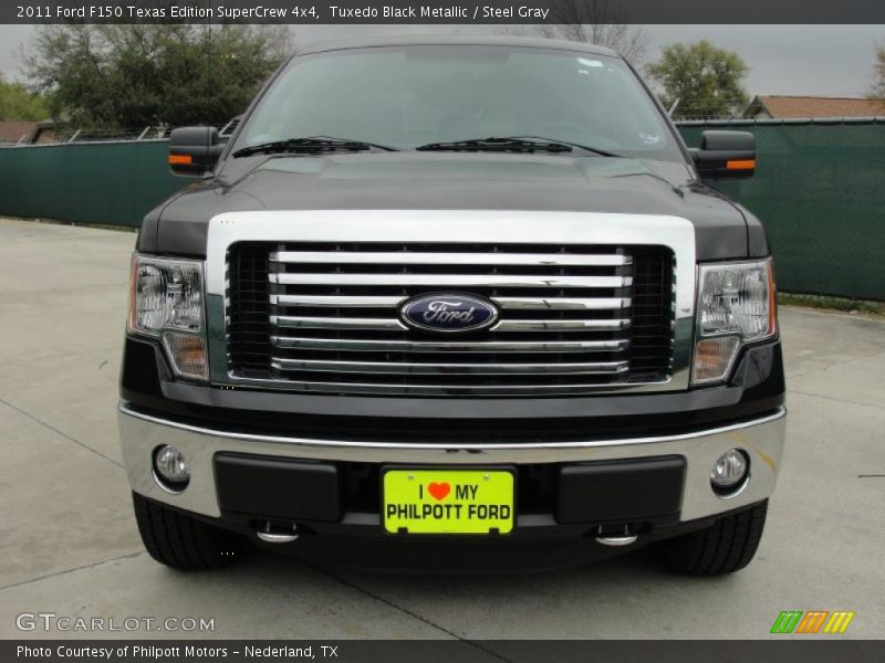 Tuxedo Black Metallic / Steel Gray 2011 Ford F150 Texas Edition SuperCrew 4x4