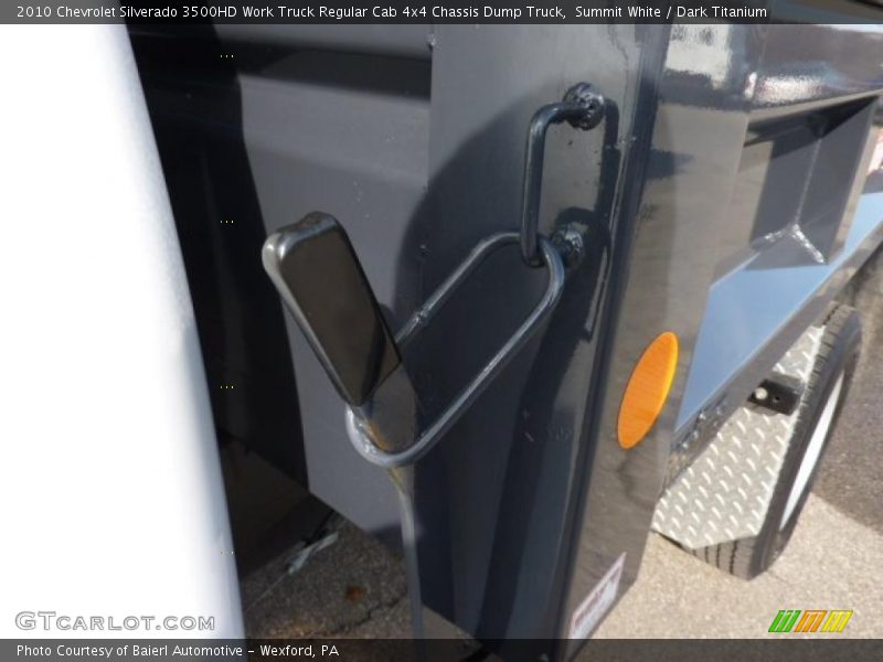 Summit White / Dark Titanium 2010 Chevrolet Silverado 3500HD Work Truck Regular Cab 4x4 Chassis Dump Truck