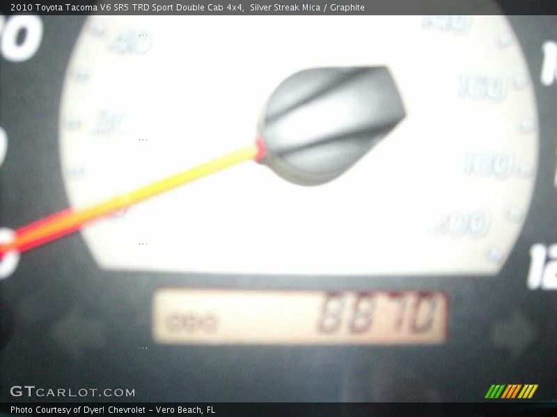Silver Streak Mica / Graphite 2010 Toyota Tacoma V6 SR5 TRD Sport Double Cab 4x4