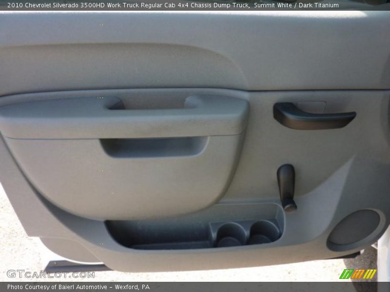 Summit White / Dark Titanium 2010 Chevrolet Silverado 3500HD Work Truck Regular Cab 4x4 Chassis Dump Truck