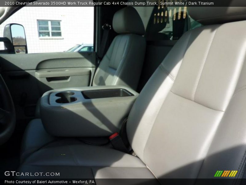 Summit White / Dark Titanium 2010 Chevrolet Silverado 3500HD Work Truck Regular Cab 4x4 Chassis Dump Truck