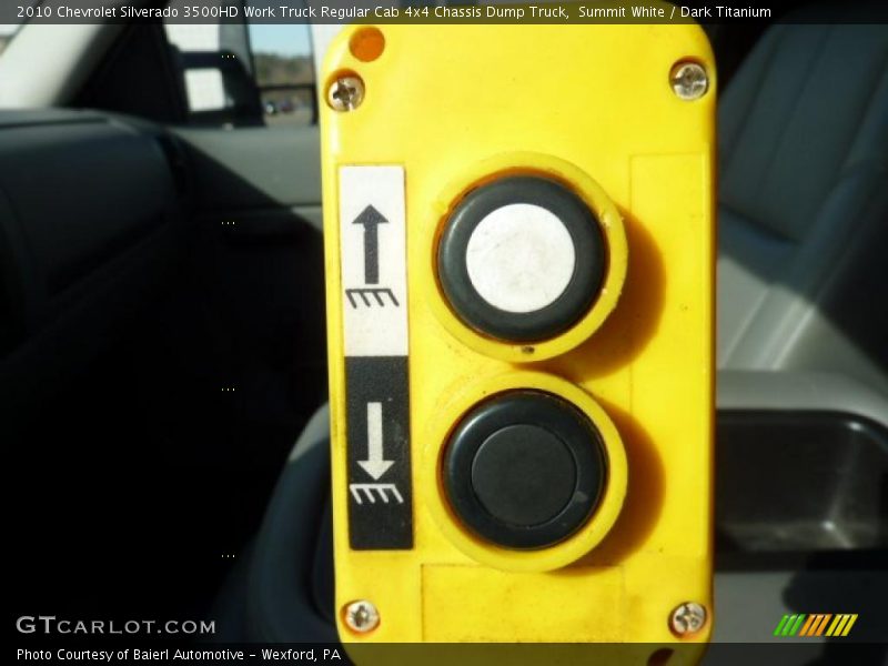 Summit White / Dark Titanium 2010 Chevrolet Silverado 3500HD Work Truck Regular Cab 4x4 Chassis Dump Truck