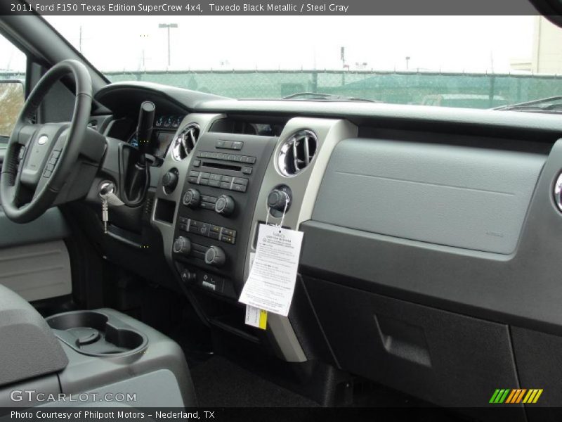 Tuxedo Black Metallic / Steel Gray 2011 Ford F150 Texas Edition SuperCrew 4x4