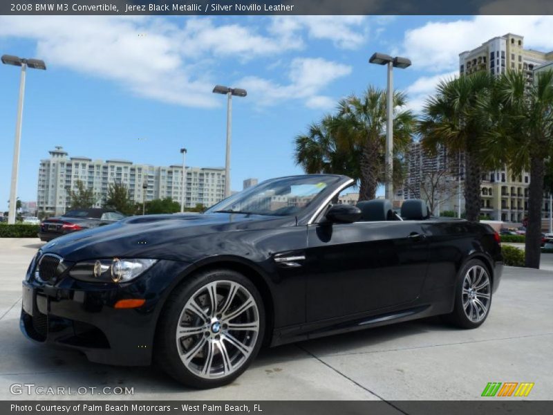Jerez Black Metallic / Silver Novillo Leather 2008 BMW M3 Convertible