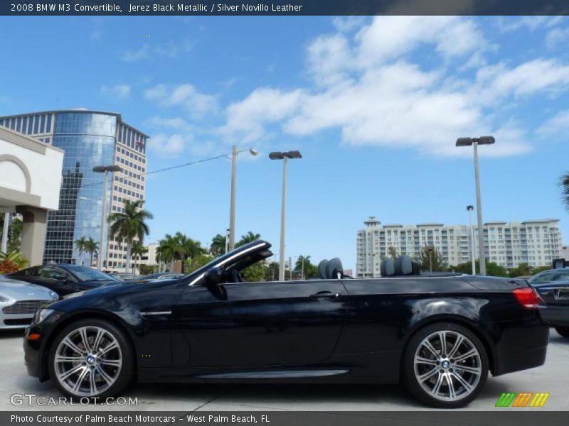 Jerez Black Metallic / Silver Novillo Leather 2008 BMW M3 Convertible