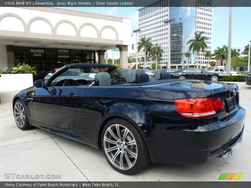 Jerez Black Metallic / Silver Novillo Leather 2008 BMW M3 Convertible