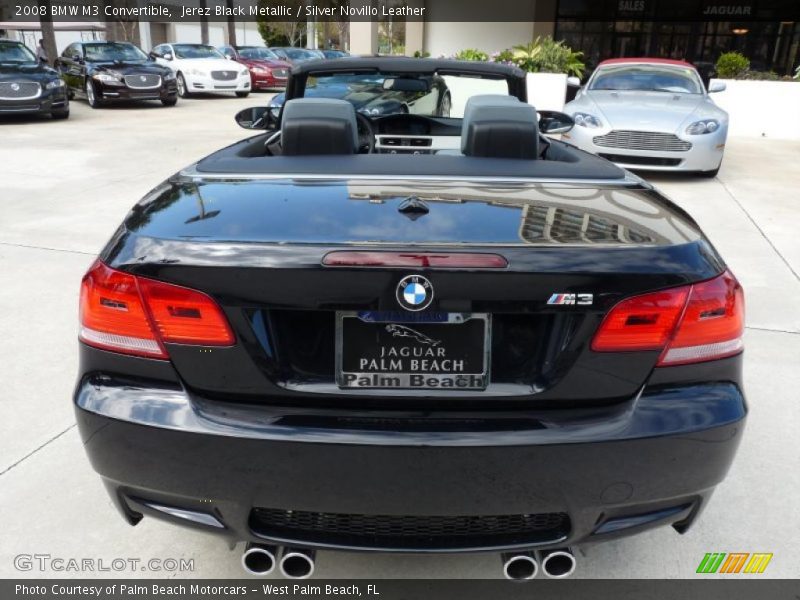Jerez Black Metallic / Silver Novillo Leather 2008 BMW M3 Convertible