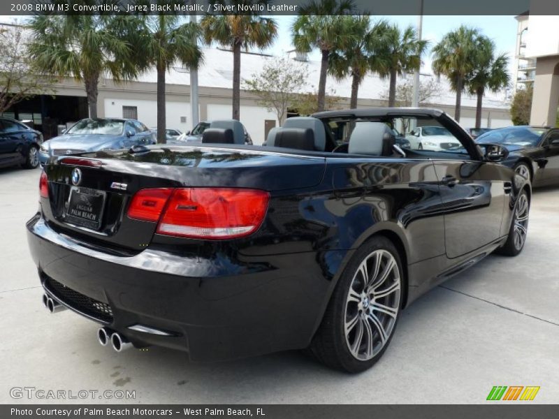 Jerez Black Metallic / Silver Novillo Leather 2008 BMW M3 Convertible