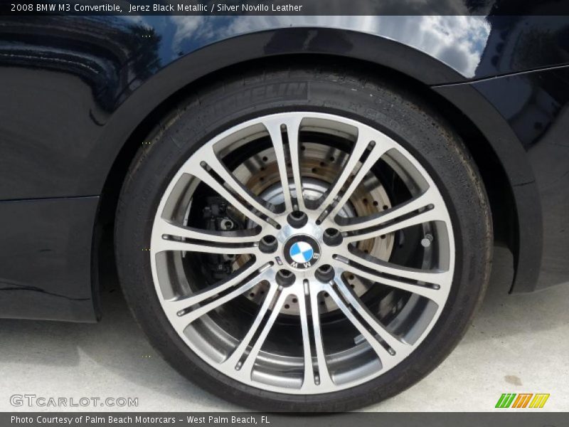 Jerez Black Metallic / Silver Novillo Leather 2008 BMW M3 Convertible