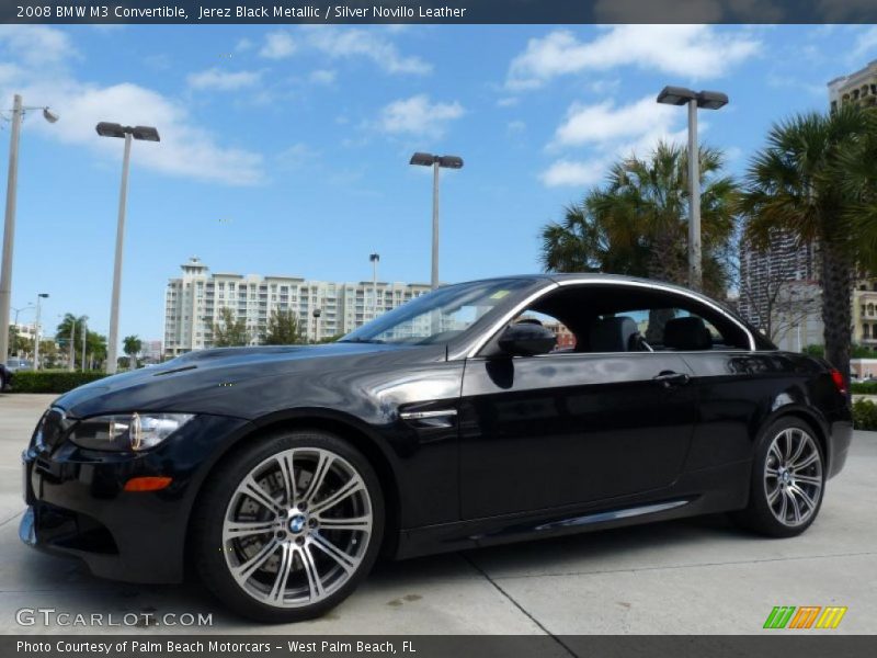Jerez Black Metallic / Silver Novillo Leather 2008 BMW M3 Convertible