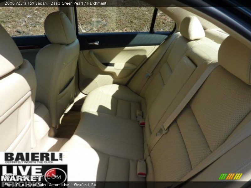 Deep Green Pearl / Parchment 2006 Acura TSX Sedan