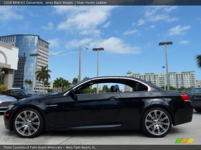 Jerez Black Metallic / Silver Novillo Leather 2008 BMW M3 Convertible