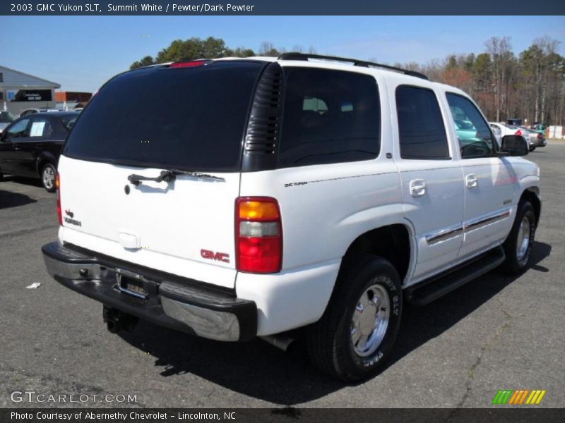 Summit White / Pewter/Dark Pewter 2003 GMC Yukon SLT
