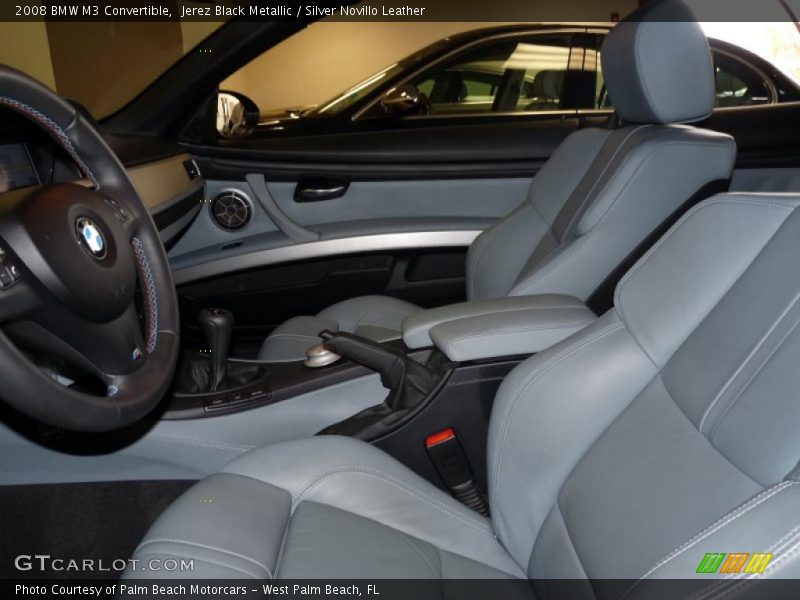 Jerez Black Metallic / Silver Novillo Leather 2008 BMW M3 Convertible