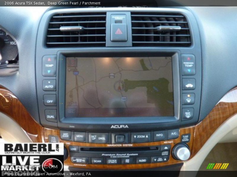 Deep Green Pearl / Parchment 2006 Acura TSX Sedan