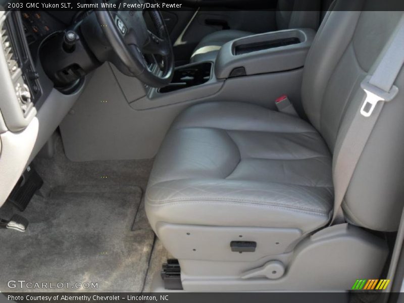 Summit White / Pewter/Dark Pewter 2003 GMC Yukon SLT