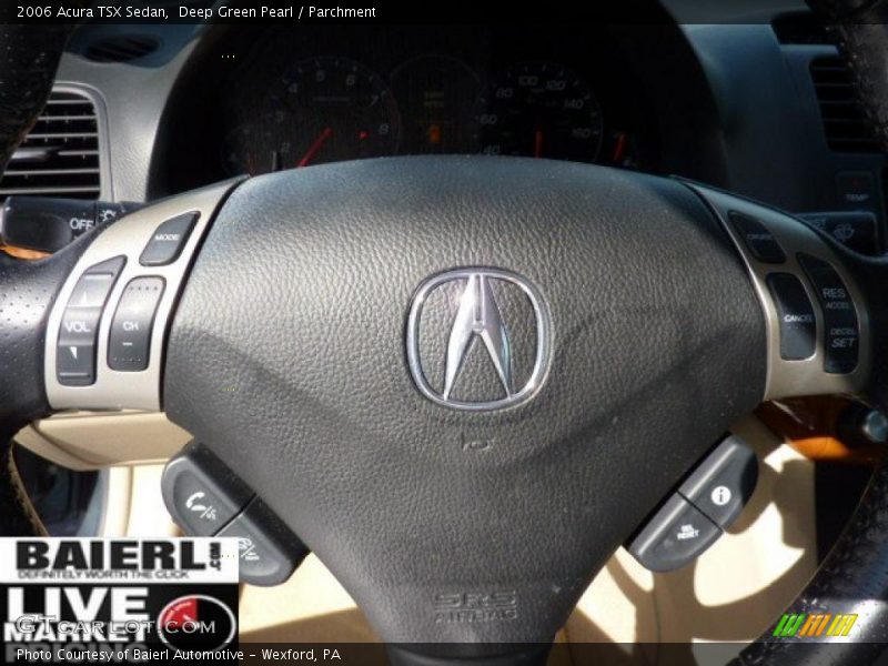 Deep Green Pearl / Parchment 2006 Acura TSX Sedan