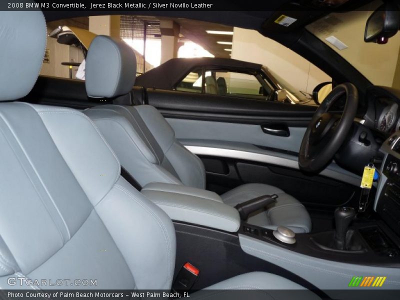 Jerez Black Metallic / Silver Novillo Leather 2008 BMW M3 Convertible