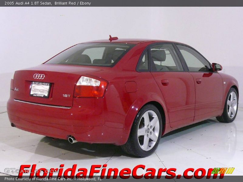 Brilliant Red / Ebony 2005 Audi A4 1.8T Sedan