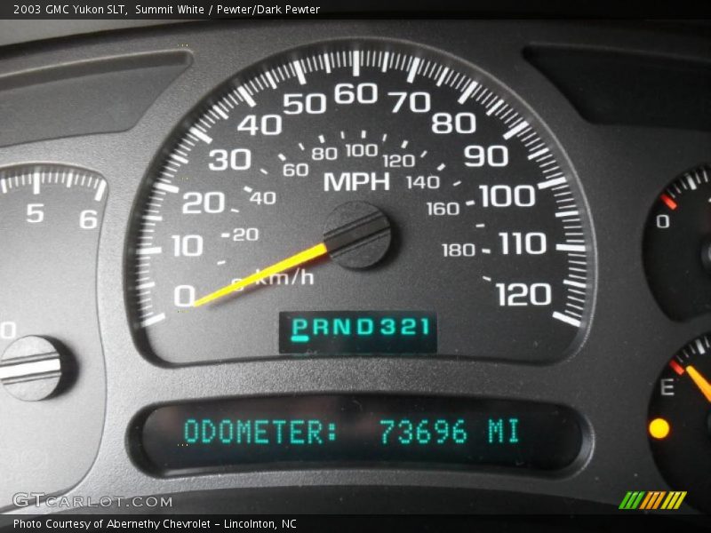 Summit White / Pewter/Dark Pewter 2003 GMC Yukon SLT