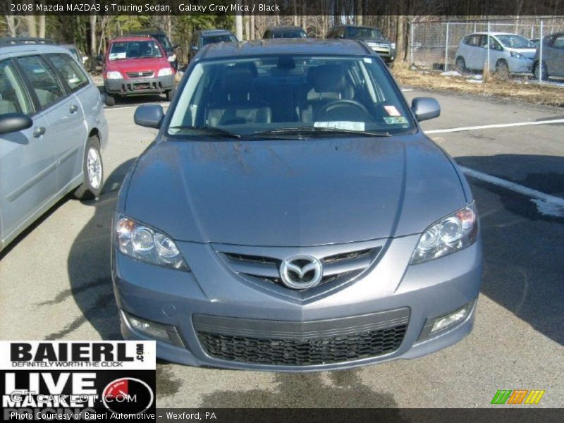 Galaxy Gray Mica / Black 2008 Mazda MAZDA3 s Touring Sedan