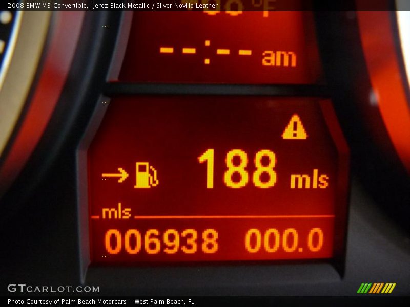 Jerez Black Metallic / Silver Novillo Leather 2008 BMW M3 Convertible