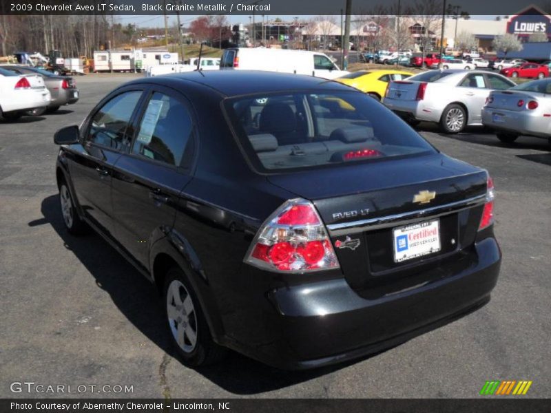 Black Granite Metallic / Charcoal 2009 Chevrolet Aveo LT Sedan