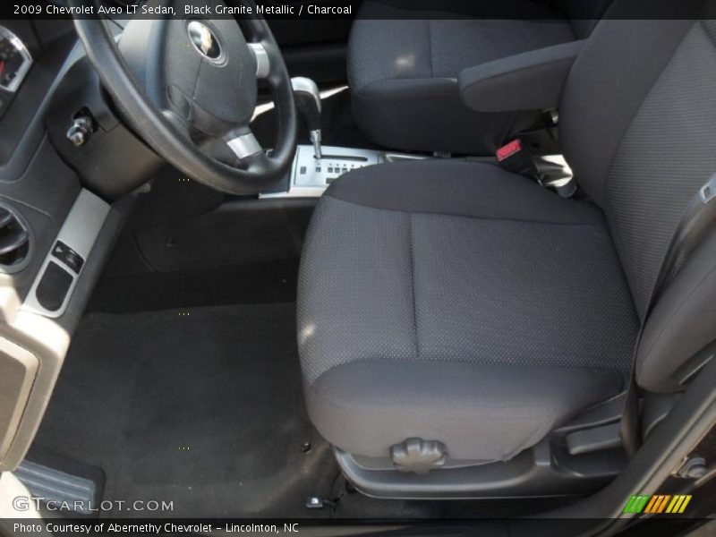 Black Granite Metallic / Charcoal 2009 Chevrolet Aveo LT Sedan