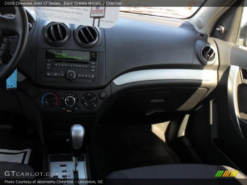 Black Granite Metallic / Charcoal 2009 Chevrolet Aveo LT Sedan