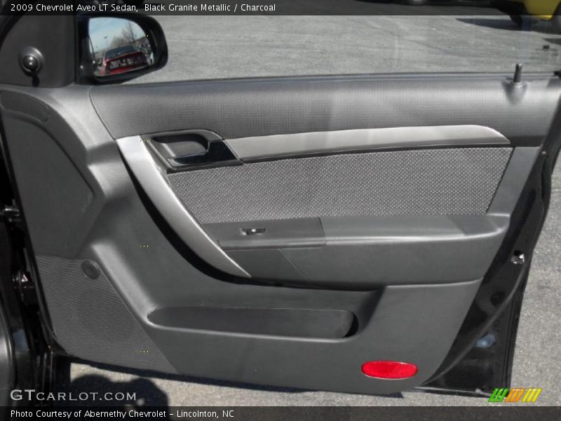 Black Granite Metallic / Charcoal 2009 Chevrolet Aveo LT Sedan