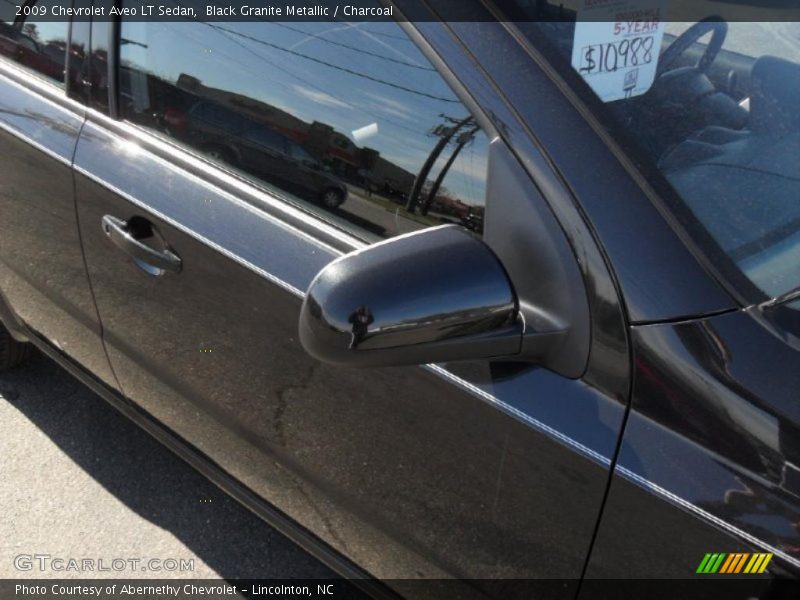 Black Granite Metallic / Charcoal 2009 Chevrolet Aveo LT Sedan