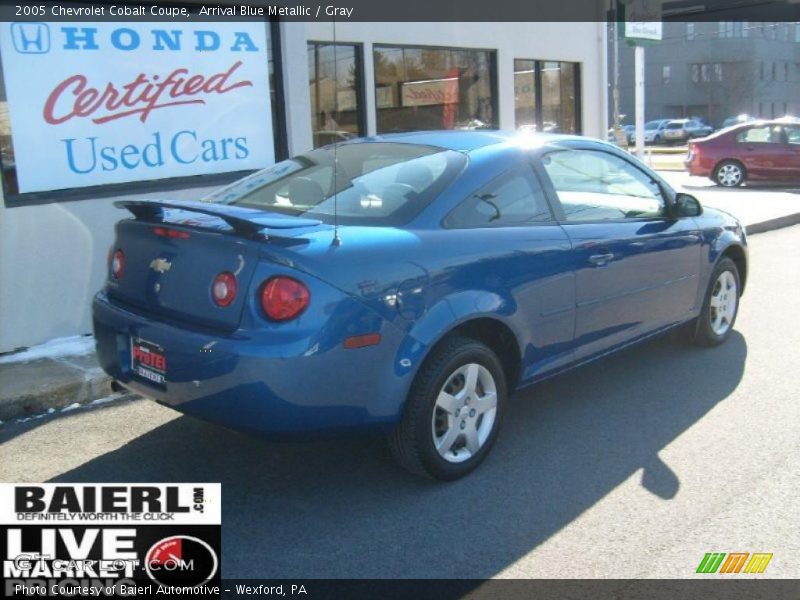 Arrival Blue Metallic / Gray 2005 Chevrolet Cobalt Coupe