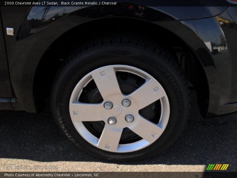 Black Granite Metallic / Charcoal 2009 Chevrolet Aveo LT Sedan