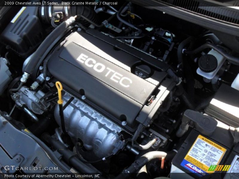 Black Granite Metallic / Charcoal 2009 Chevrolet Aveo LT Sedan