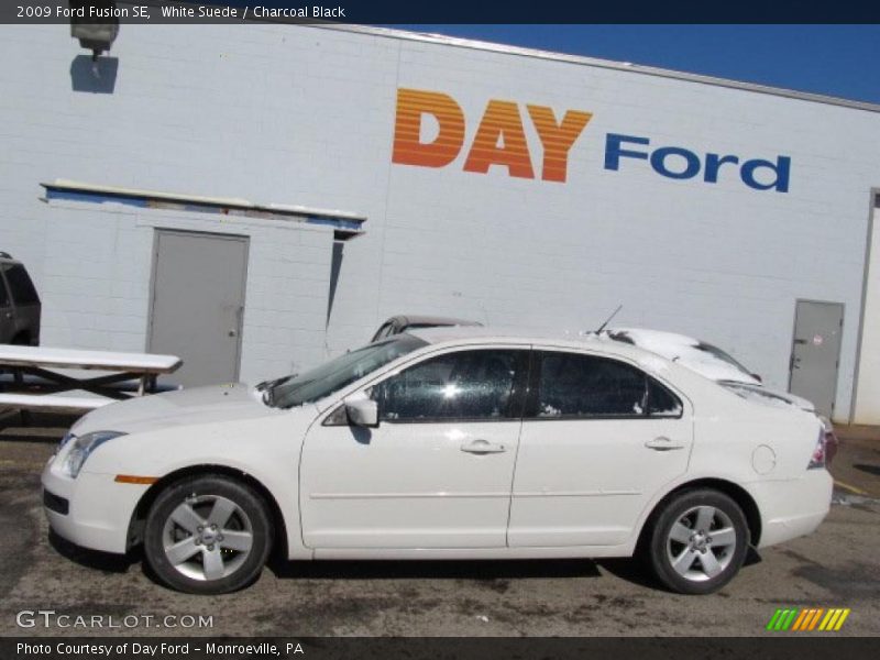 White Suede / Charcoal Black 2009 Ford Fusion SE