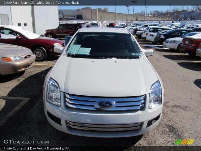 White Suede / Charcoal Black 2009 Ford Fusion SE