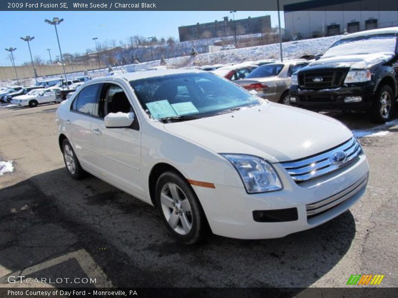 White Suede / Charcoal Black 2009 Ford Fusion SE