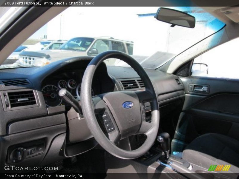 White Suede / Charcoal Black 2009 Ford Fusion SE