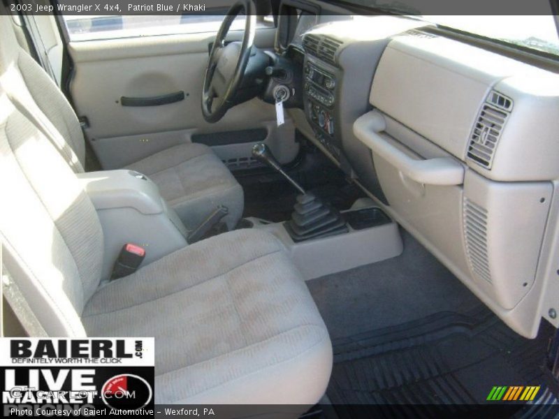 Patriot Blue / Khaki 2003 Jeep Wrangler X 4x4