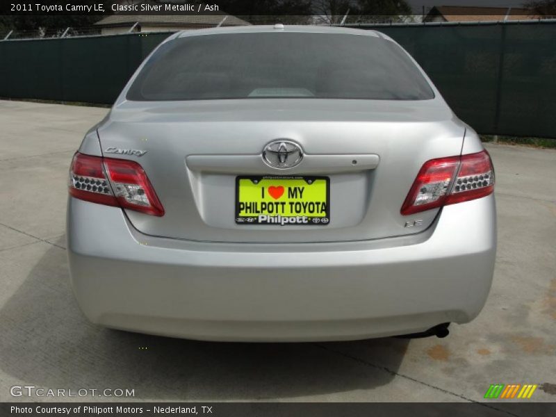 Classic Silver Metallic / Ash 2011 Toyota Camry LE