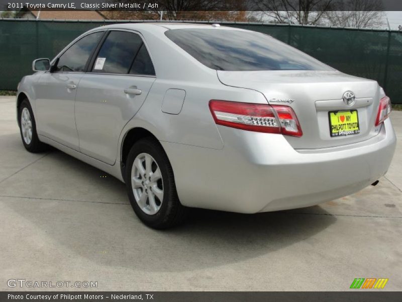 Classic Silver Metallic / Ash 2011 Toyota Camry LE