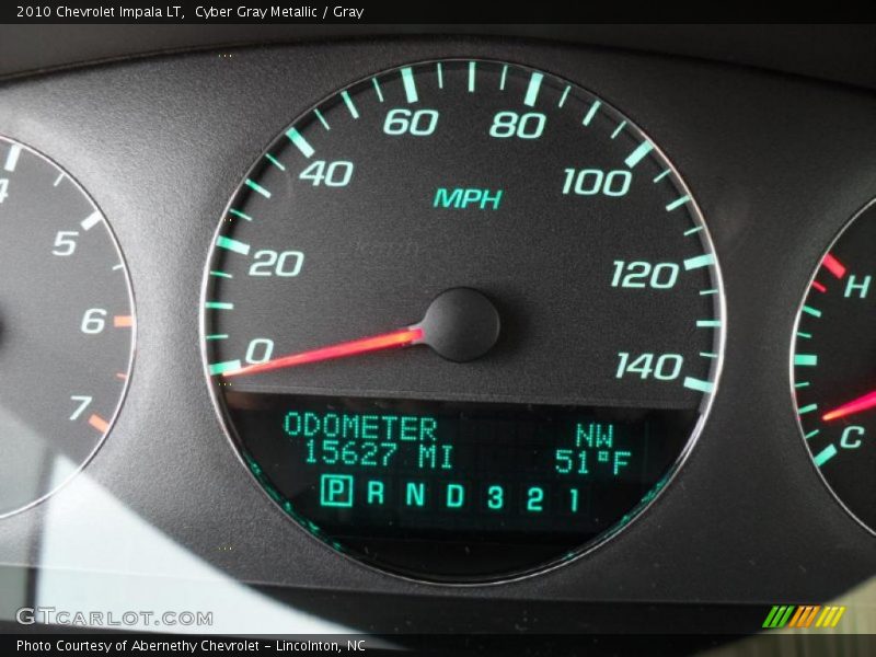 Cyber Gray Metallic / Gray 2010 Chevrolet Impala LT