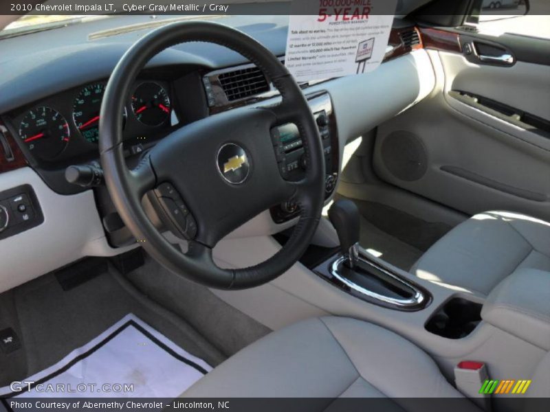Cyber Gray Metallic / Gray 2010 Chevrolet Impala LT