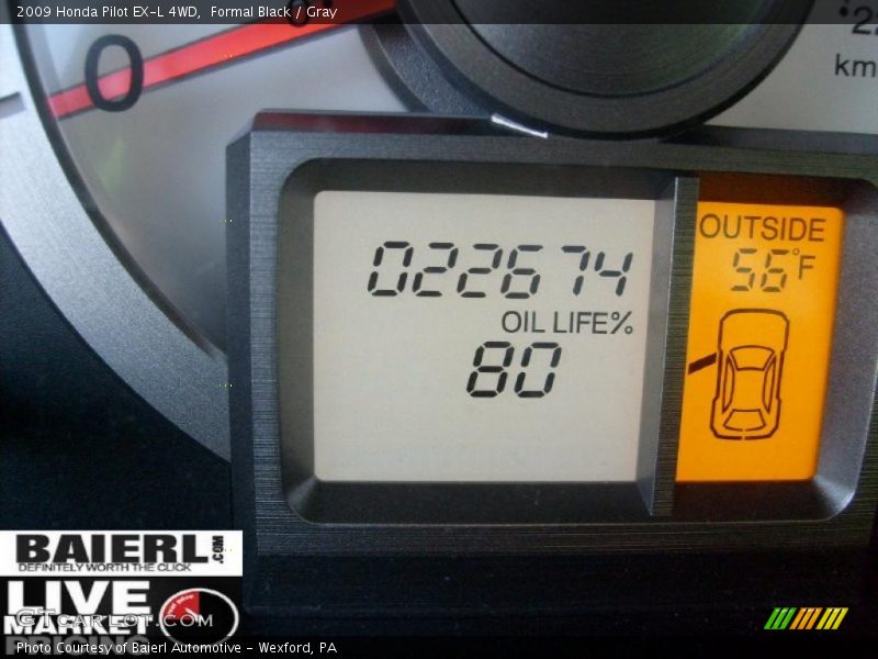 Formal Black / Gray 2009 Honda Pilot EX-L 4WD