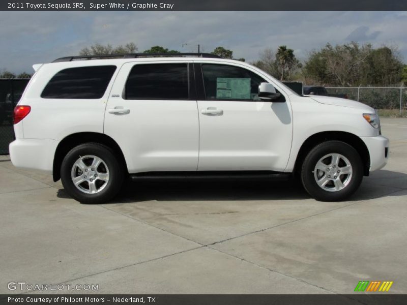 Super White / Graphite Gray 2011 Toyota Sequoia SR5
